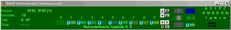 Statusfenster BAHN 3.83