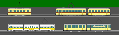 Dresden articulated and Hecht tram (Zoom2)